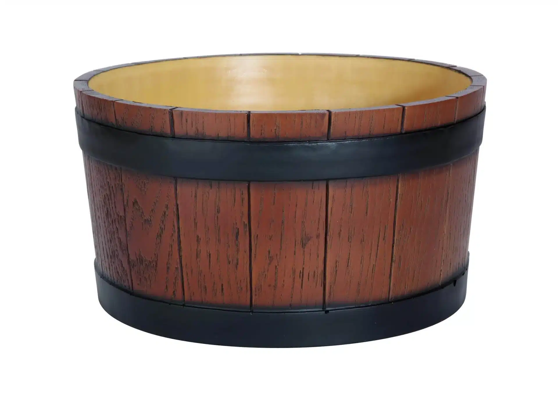 Barrel End Ice Tub Wood Grain Effect 11 litre/19 pint