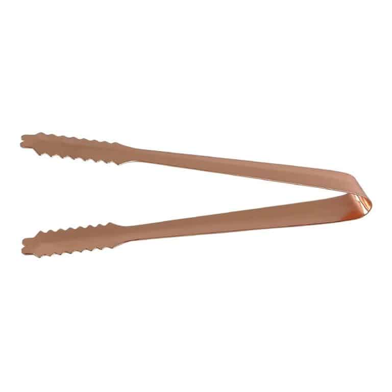 Stainless Steel Ice Tongs Copper Plated 7”