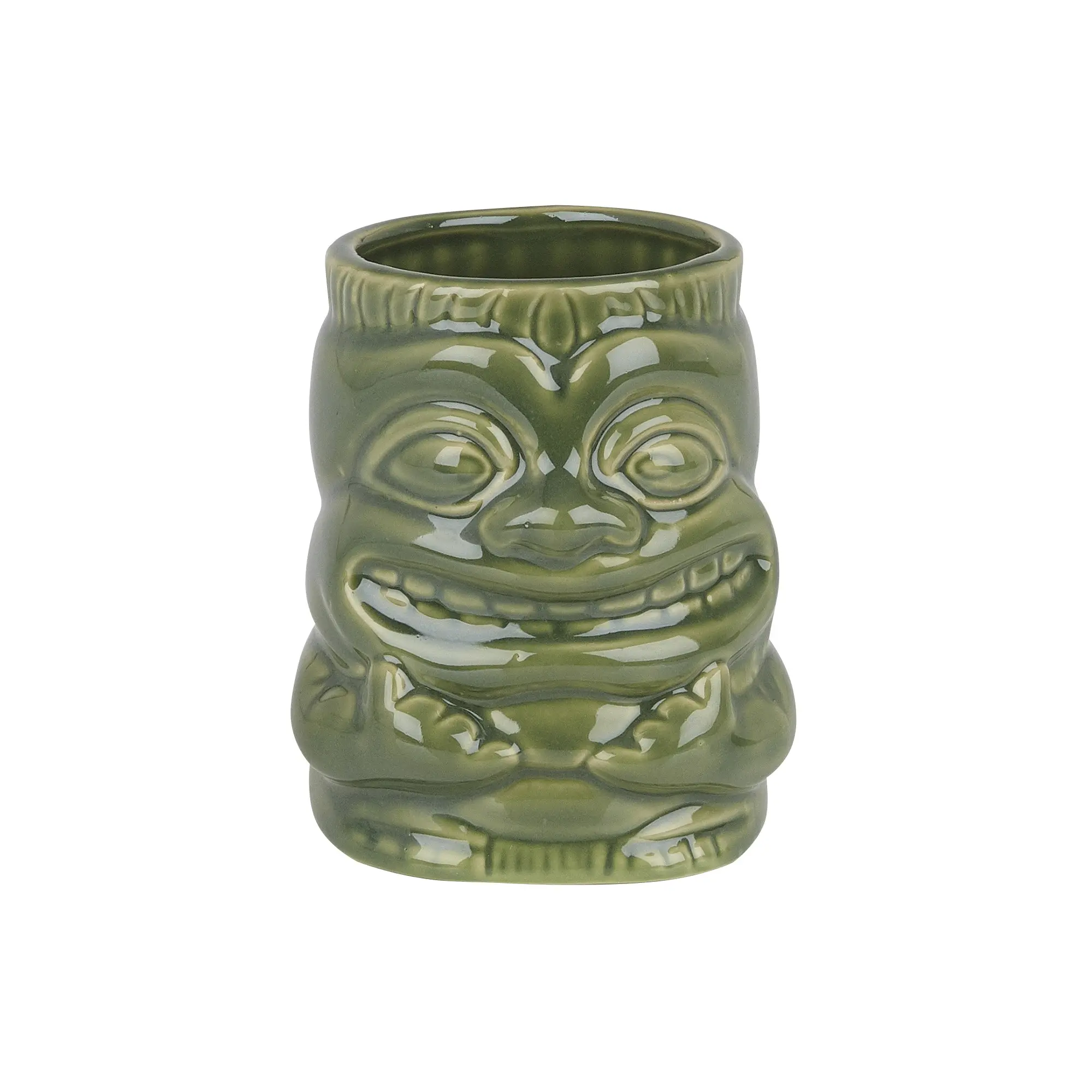 Ceramic Tiki Mug With Handle 2 Ceramic Tiki Mug With Handle - Image 2