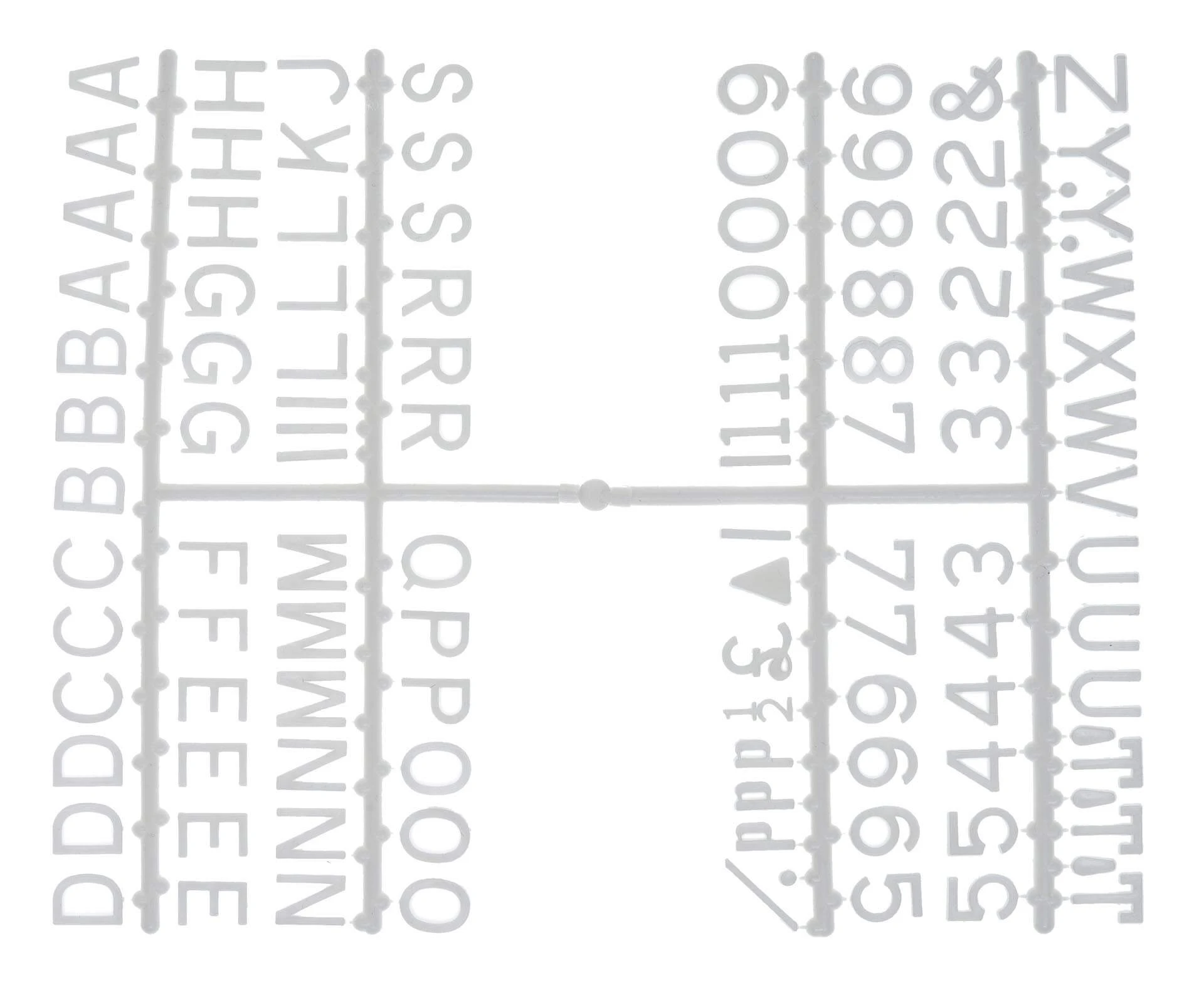 ½” Letter Set – PK6 White 1 ½” Letter Set – PK6 White