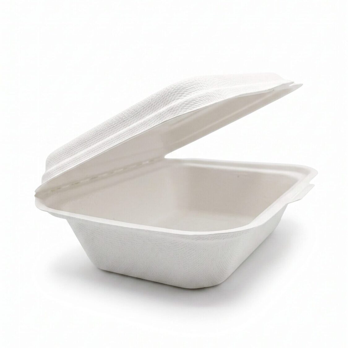 Bagasse Clamshell Takeaway Box 7 x 5 Inch