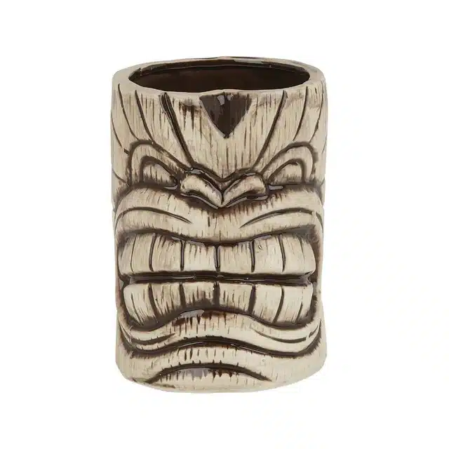 Ceramic Toscano Kanaloa Tiki Mug Brown 450ml