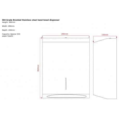 Hand Towel Dispenser 2 Hand Towel Dispenser - Image 2