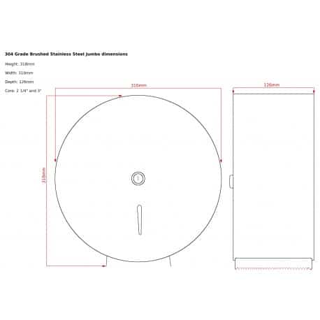Jumbo Toilet Roll Dispenser 2 Jumbo Toilet Roll Dispenser - Image 2