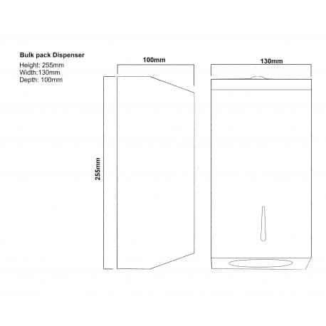 Bulk Pack Toilet Tissue Dispenser 3 Bulk Pack Toilet Tissue Dispenser - Image 3