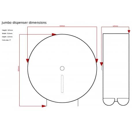 Jumbo Toilet Roll Dispenser 2 Jumbo Toilet Roll Dispenser - Image 2