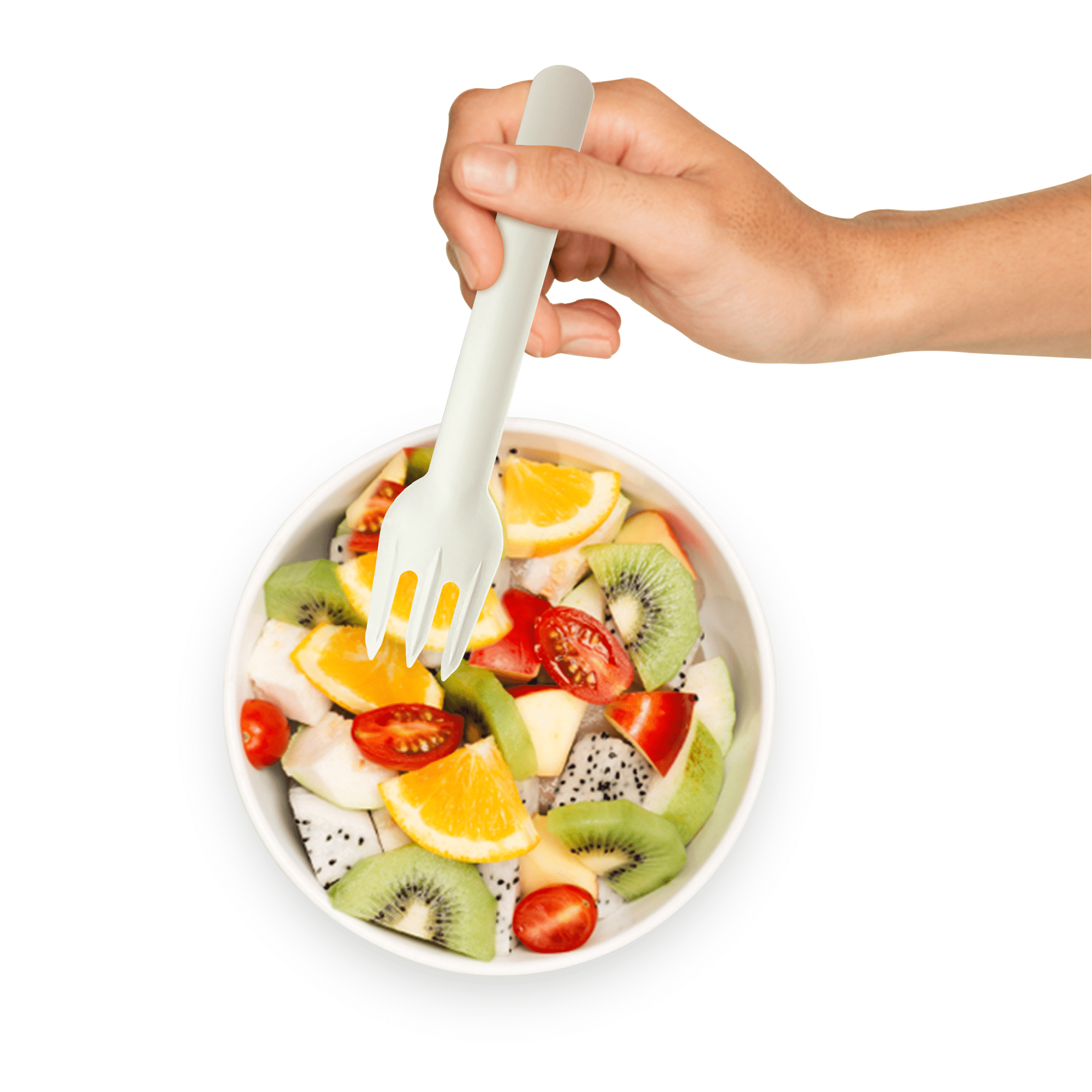 White Paper Forks - 158mm Durable Disposable Cutlery