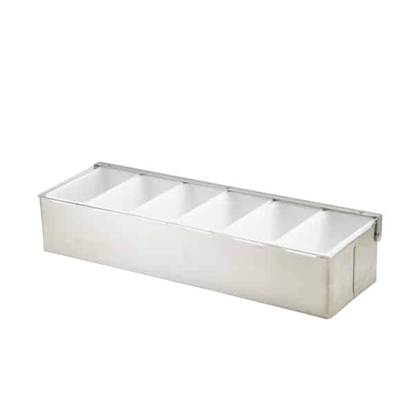 GenWare 6 Part Stainless Steel Condiment Holder