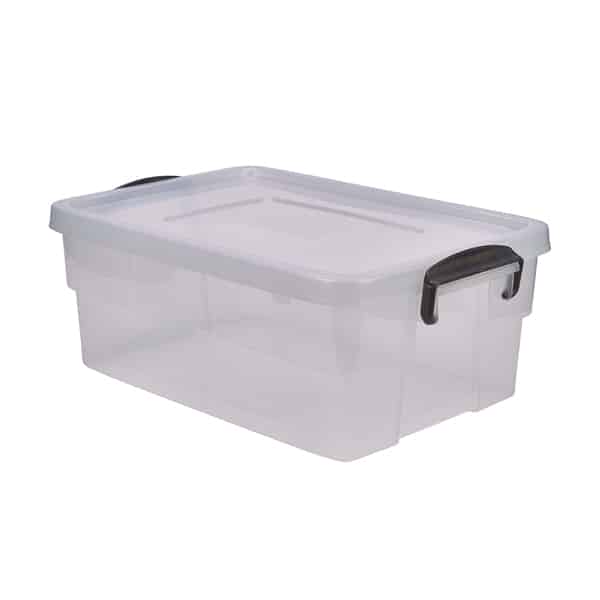 Storage Box 38L W/ Clip Handles - Pack of 4