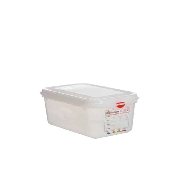 GN Storage Container 1/4 100mm Deep 2.8L - Pack of 6 1 GN Storage Container 1/4 100mm Deep 2.8L - Pack of 6