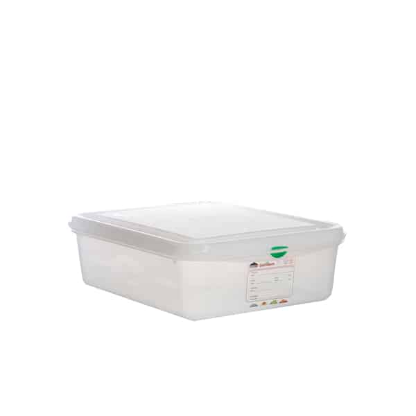 GN Storage Container 1/2 100mm Deep 6.5L - Pack of 6 1 GN Storage Container 1/2 100mm Deep 6.5L - Pack of 6