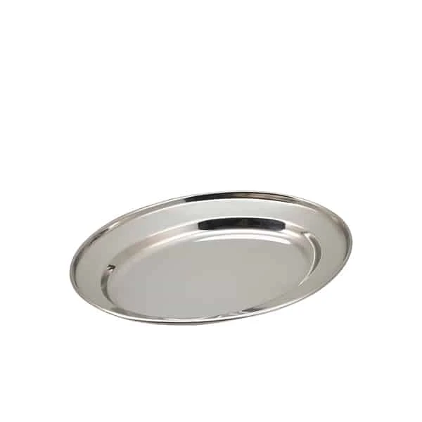 GenWare Stainless Steel Oval Flat 25.5cm/ 10" - Pack of 1 1 GenWare Stainless Steel Oval Flat 25.5cm/ 10" - Pack of 1