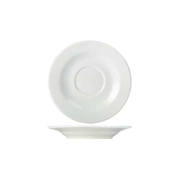 Genware Porcelain Saucer 16cm/ 6.25" - Pack of 6
