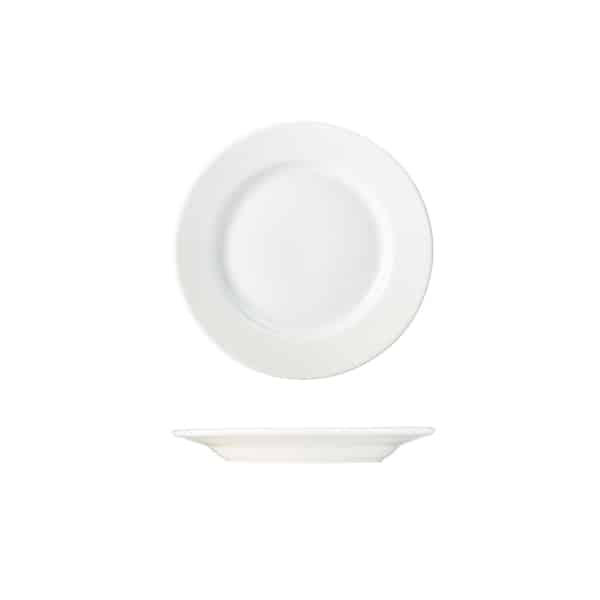 Genware Porcelain Classic Winged Plate 17cm/ 6.5" - Pack of 6 1 Genware Porcelain Classic Winged Plate 17cm/ 6.5" - Pack of 6