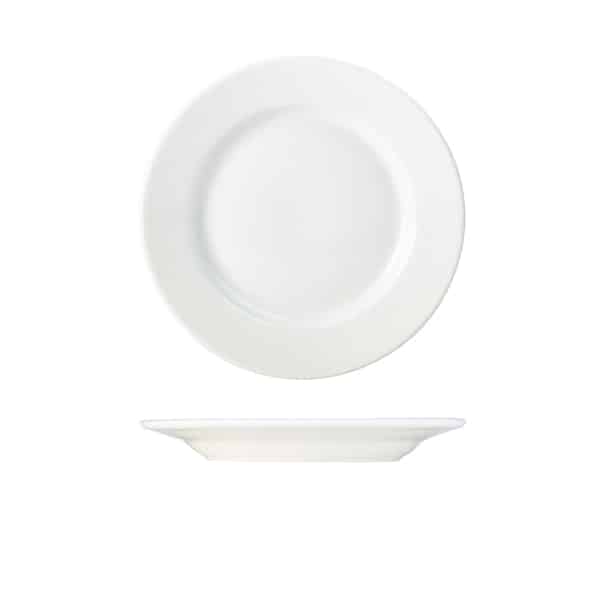 Genware Porcelain Classic Winged Plate 23cm/ 9" - Pack of 6 1 Genware Porcelain Classic Winged Plate 23cm/ 9" - Pack of 6