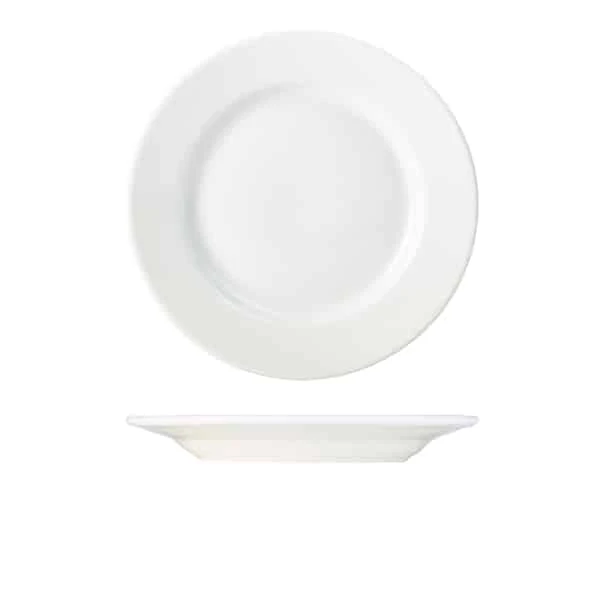 Genware Porcelain Classic Winged Plate 27cm/ 10.75" - Pack of 6 1 Genware Porcelain Classic Winged Plate 27cm/ 10.75" - Pack of 6