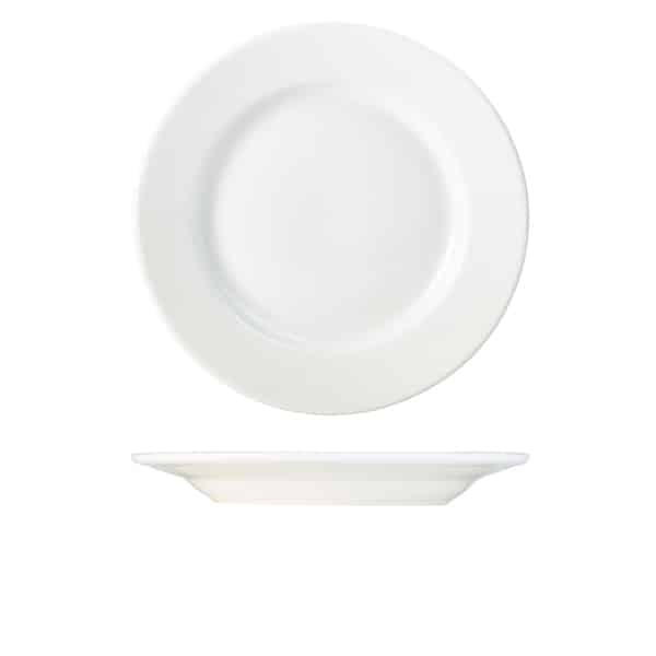Genware Porcelain Classic Winged Plate 28cm/ 11" - Pack of 6 1 Genware Porcelain Classic Winged Plate 28cm/ 11" - Pack of 6