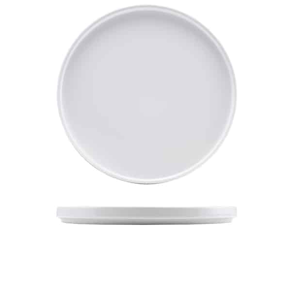 GenWare Porcelain Low Presentation Plate 30cm/ 12" - Pack of 4