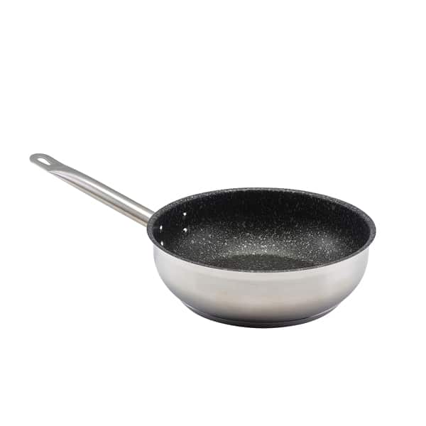 GenWare Non Stick Teflon Stainless Steel Sauteuse Pan 24cm