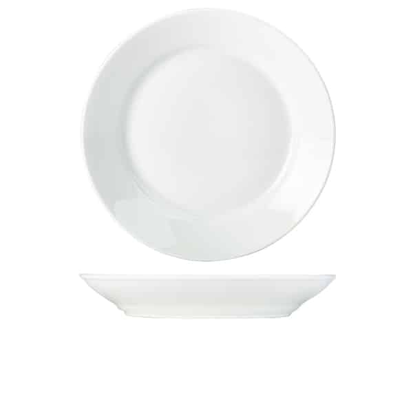 Genware Porcelain Deep Winged Plate 30cm/ 12" - Pack of 6