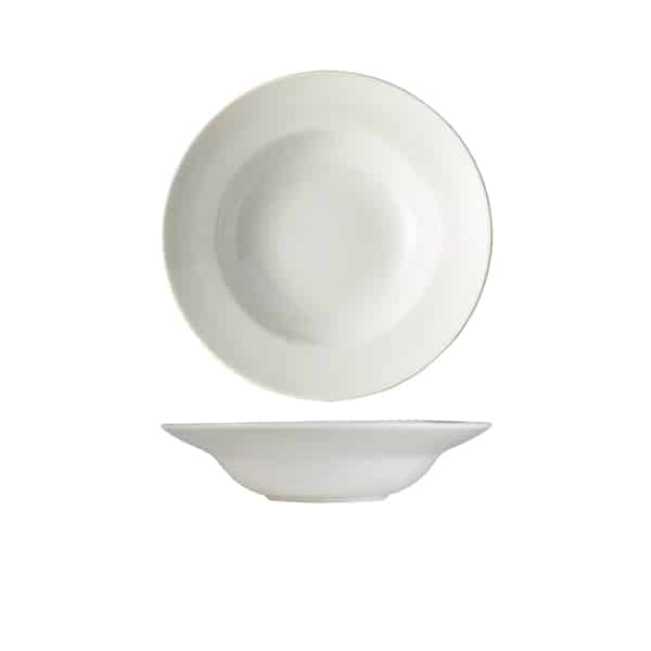 Genware Porcelain Pasta Dish 22cm/ 8.5" - Pack of 6