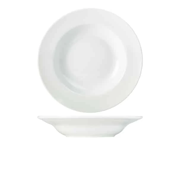 Genware Porcelain Soup Plate/ Pasta Dish 30cm/ 12" - Pack of 6 1 Genware Porcelain Soup Plate/ Pasta Dish 30cm/ 12" - Pack of 6
