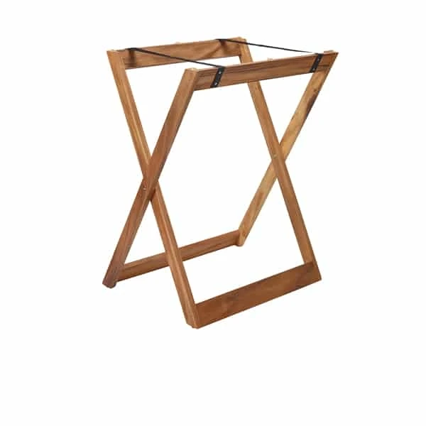 GenWare Acacia Wood Butler Tray Stand - Pack of 1 1 GenWare Acacia Wood Butler Tray Stand - Pack of 1
