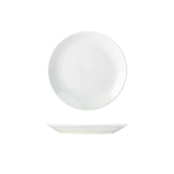 Genware Porcelain Coupe Plate 18cm/ 7" - Pack of 6 1 Genware Porcelain Coupe Plate 18cm/ 7" - Pack of 6