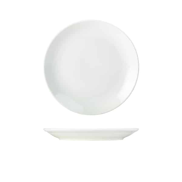 Genware Porcelain Coupe Plate 22cm/ 8.5" - Pack of 6 1 Genware Porcelain Coupe Plate 22cm/ 8.5" - Pack of 6