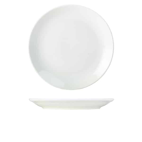 Genware Porcelain Coupe Plate 28cm/ 11" - Pack of 6 1 Genware Porcelain Coupe Plate 28cm/ 11" - Pack of 6