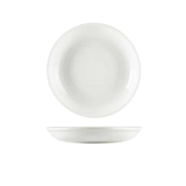 Genware Porcelain Couscous Plate 21cm/ 8.25" - Pack of 6 1 Genware Porcelain Couscous Plate 21cm/ 8.25" - Pack of 6