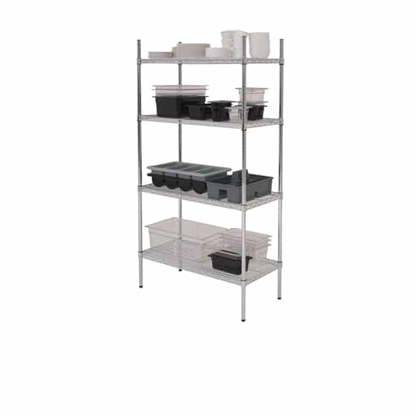 GenWare 4 Tier Wire Racking 152 x 45 x 183cm