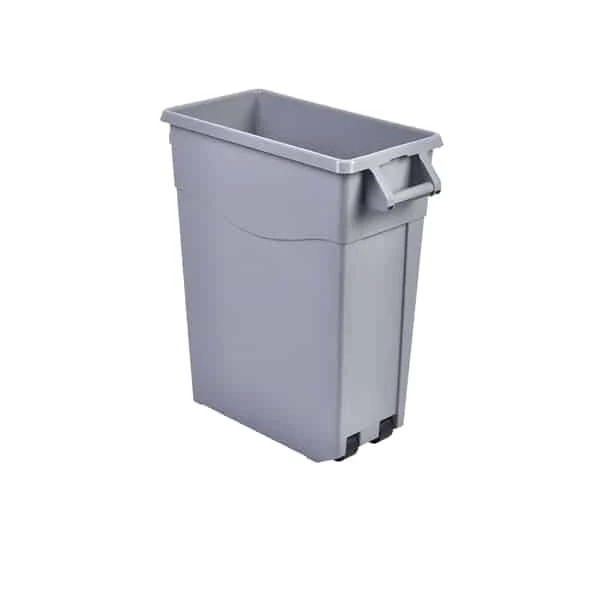 Grey Slim Recycling Bin 65L - Pack of 1 1 Grey Slim Recycling Bin 65L - Pack of 1