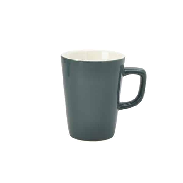 Genware Porcelain Grey Latte Mug 34cl/ 12oz - Pack of 6