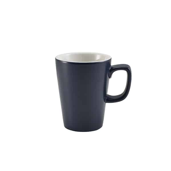 GenWare Porcelain Matt Blue Latte Mug 34cl/ 12oz - Pack of 6
