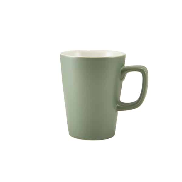 GenWare Porcelain Matt Sage Latte Mug 34cl/ 12oz - Pack of 6 1 GenWare Porcelain Matt Sage Latte Mug 34cl/ 12oz - Pack of 6