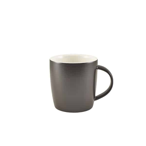 GenWare Porcelain Matt Black Cosy Mug 35cl/ 12.3oz - Pack of 6 1 GenWare Porcelain Matt Black Cosy Mug 35cl/ 12.3oz - Pack of 6