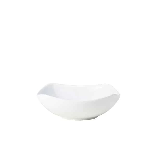Genware Porcelain Rounded Square Bowl 15cm/ 6" - Pack of 6 1 Genware Porcelain Rounded Square Bowl 15cm/ 6" - Pack of 6