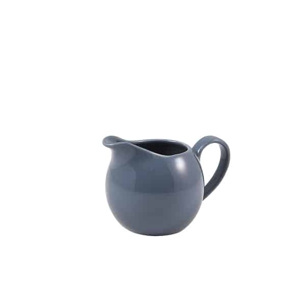 Genware Porcelain Grey Jug 14cl/ 5oz - Pack of 6