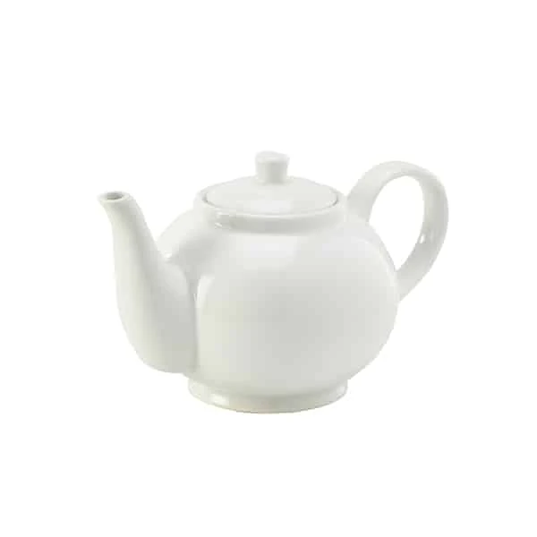 Genware Porcelain Teapot 45cl/ 15.75oz - Pack of 6 1 Genware Porcelain Teapot 45cl/ 15.75oz - Pack of 6