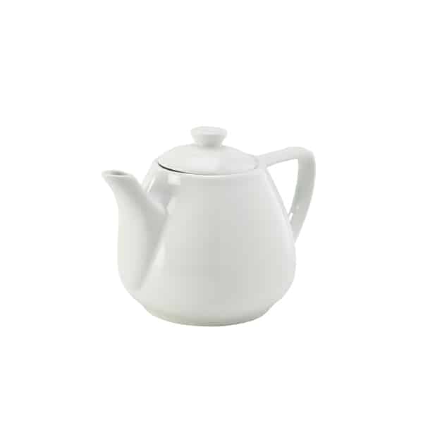 Genware Porcelain Contemporary Teapot 45cl/ 16oz - Pack of 6 1 Genware Porcelain Contemporary Teapot 45cl/ 16oz - Pack of 6