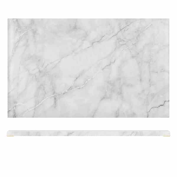 White Marble Agra Melamine GN 1/1 Slab 53 x 32.5cm