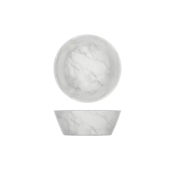 White Marble Agra Melamine Bowl 20.5 x 7.5cm - Pack of 6 1 White Marble Agra Melamine Bowl 20.5 x 7.5cm - Pack of 6