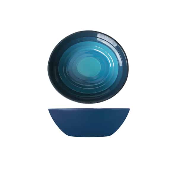Azure Blue Atlantis Melamine Oval Bowl 23 x 20.5 x 7.5cm - Pack of 6 1 Azure Blue Atlantis Melamine Oval Bowl 23 x 20.5 x 7.5cm - Pack of 6