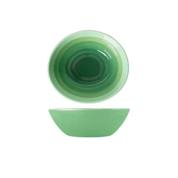 Shoots Green Atlantis Melamine Oval Bowl 23 x 20.5 x 7.5cm - Pack of 6