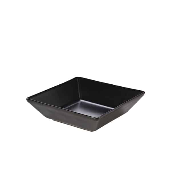 Luna Stoneware Black Square Bowl 17.5 x 5cm/ 7 x 2" - Pack of 6