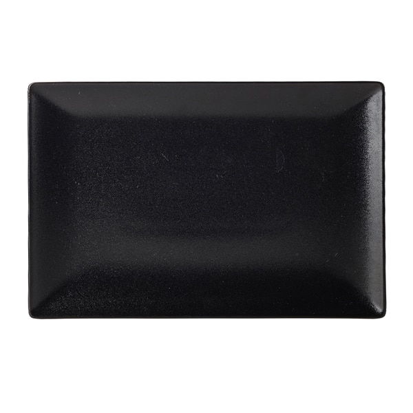 Luna Stoneware Black Rectangular Plate 30 x 20cm/ 12 x 8" - Pack of 6