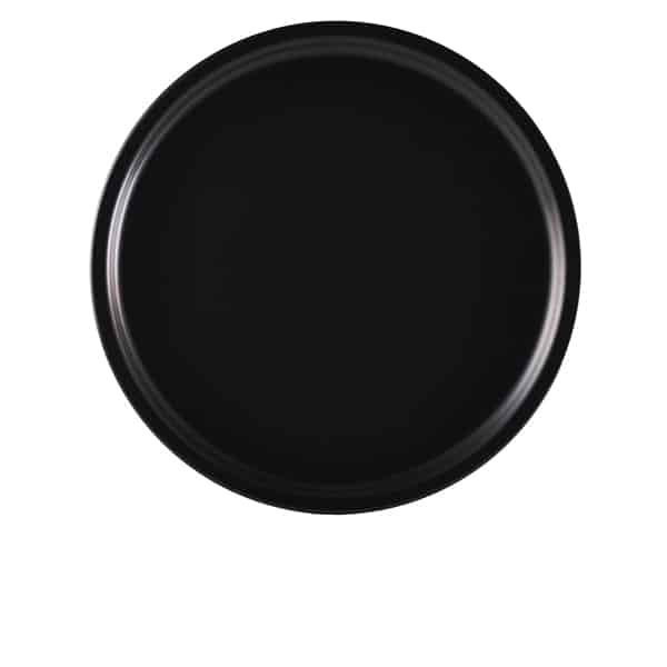 Luna Stoneware Black Pizza Plate 33cm/ 13" - Pack of 3
