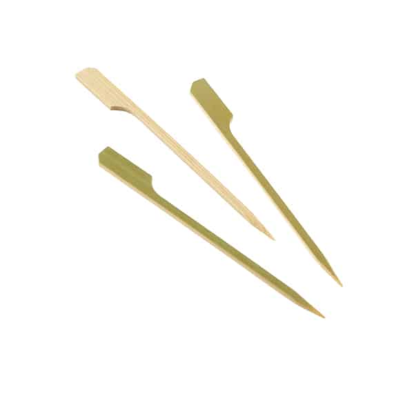 Bamboo Gun Shaped Paddle Skewers 12cm/ 4.75" - Pack of 100