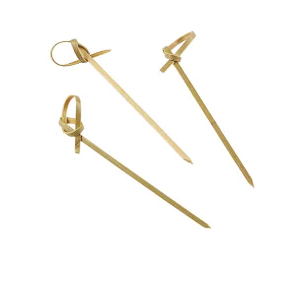 Bamboo Looped Skewers 9cm/ 3.5" - Pack of 100